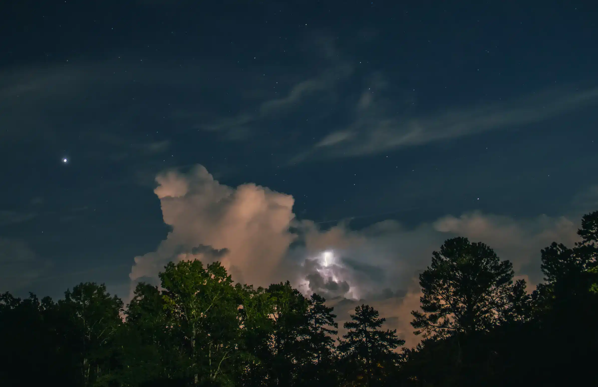 lightning in clouds